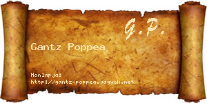 Gantz Poppea névjegykártya